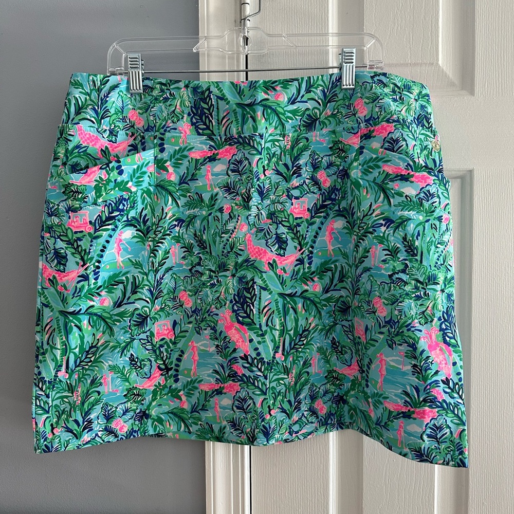 Lilly Pulitzer Monica Skort Par Fection Golf Size 16 NWOT